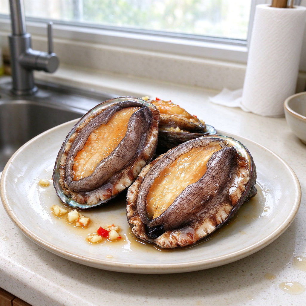 Steamed Abalone in the Shell