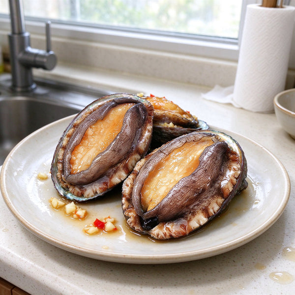 Steamed Abalone in the Shell