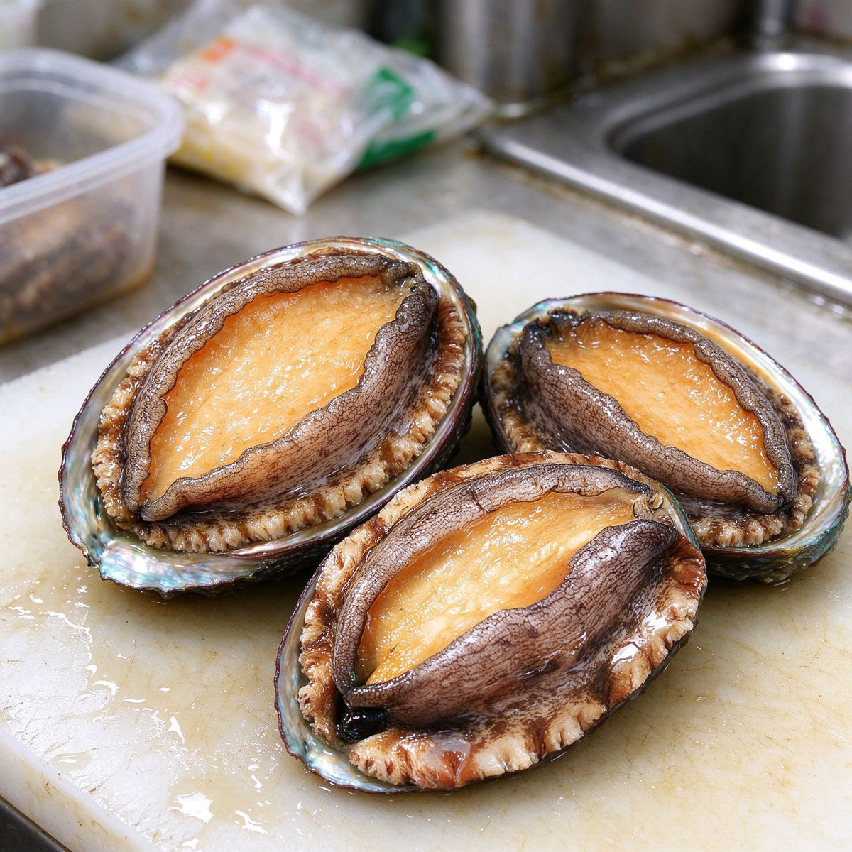 Steamed Abalone in the Shell