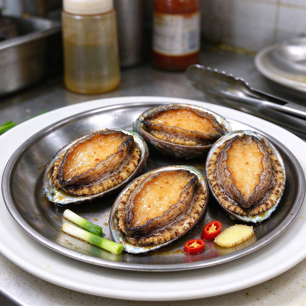 Steamed Abalone in the Shell